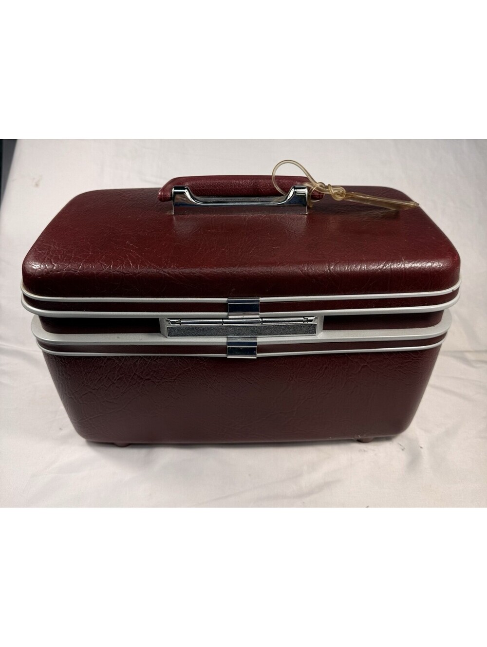 Samsonite Profile Train Case Travel Cosmetic Carry-On Suitcase Tray Mirror Key